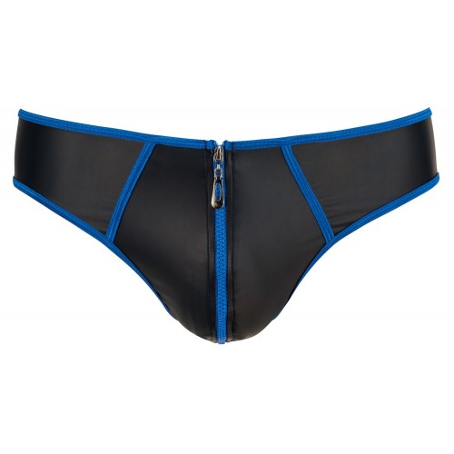 Черные трусы с молнией спереди S