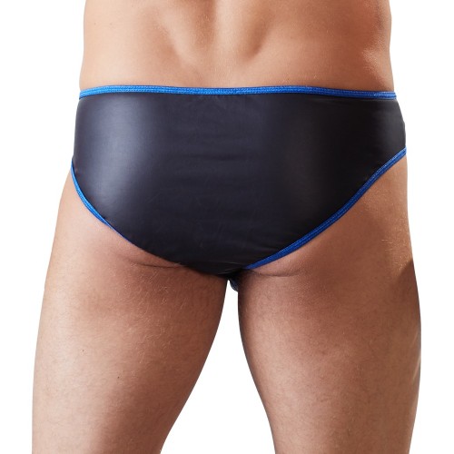 Черные трусы с молнией спереди S