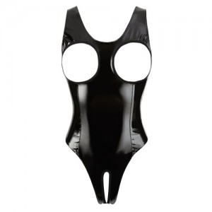 Боди лаковое Black Level с открытой грудью XL (иной угол)