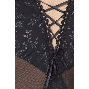 Черная сорочка Stella L/XL (иной угол)