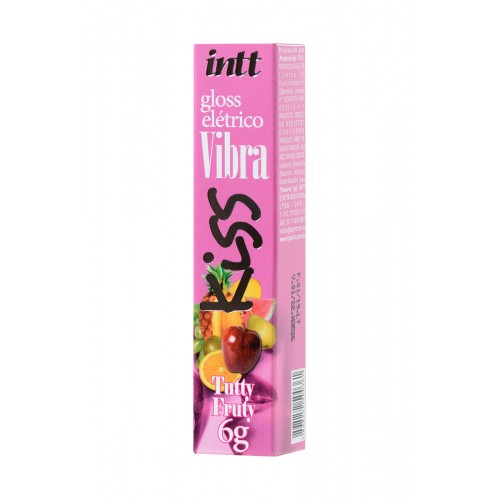 Блеск для губ Intt Gloss Vibe Tutti-frutti с эффектом вибрации, тропик 6 гр