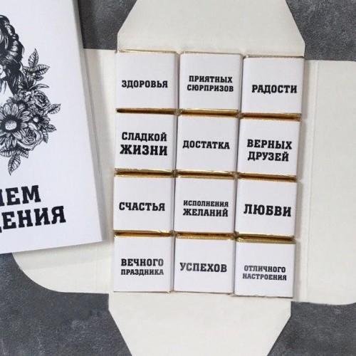 Шоколадный набор С Днем рождения с мужчиной