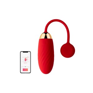 Виброяйцо Svakom Ella с управлением через смартфон, красное (иной угол)