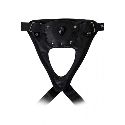 Страпон на креплении LoveToy с поясом Harness, реалистичный, neoskin, 17,5 см со стимуляцией точки G