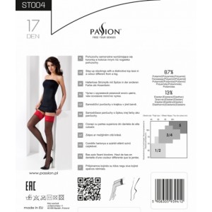 Чулки ST004 черно-серые размер 5 (иной угол)