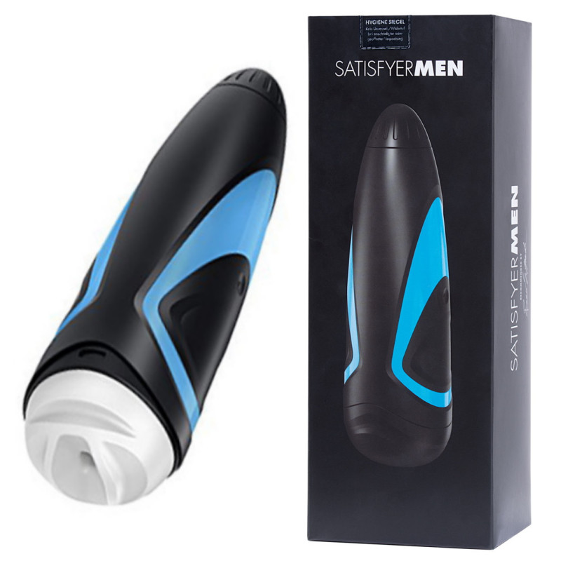 Мастурбатор нереалистичный Satisfyer  Men, Силикон, Чёрный, 25,5 см