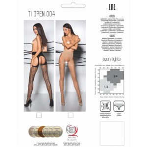 Колготки TIOpen 004 черные размер 3/4 (иной угол)