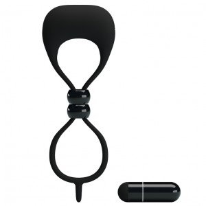 Двойное лассо (утяжка) на пенис с вибрацией Locker (иной угол)