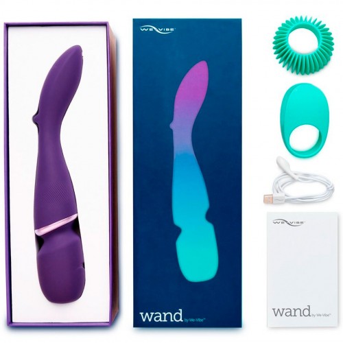 Вибромассажер We-Vibe Wand перезаряжаемый фиолетовый