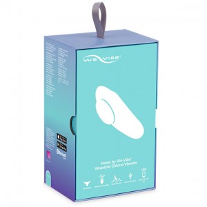 Вибростимулятор We-Vibe Moxie перезаряжаемый голубой (иной угол)