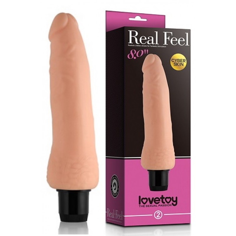 Телесный фаллоимитатор из киберкожи Real Feel CyberSkin 18 см