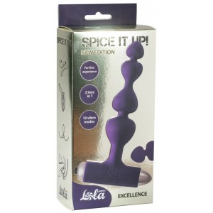 Анальная цепочка с вибрацией Spice It Up New Edition Excellence фиолетовая Анальная цепочка с вибрацией Spice It Up New Edition Excellence фиолетовая (иной угол)