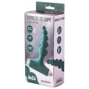 Анальная цепочка с вибрацией Spice It Up New Edition Splendor зеленая Анальная цепочка с вибрацией Spice It Up New Edition Splendor зеленая (иной угол)