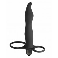 Вибронасадка для двойного проникновения Pure Passion Flirtini черная
