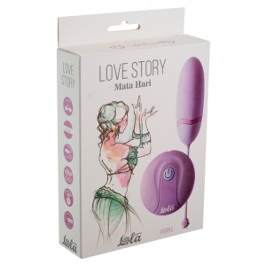 Виброяйцо с пультом дистанционного управления Love Story Mata Hari фиолетовое (иной угол)