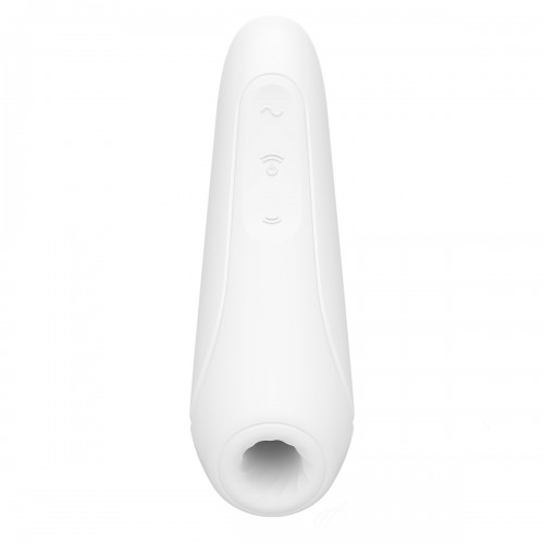 Вакуумный вибростимулятор Satisfyer Curvy 1+ White с дистанционном управлением