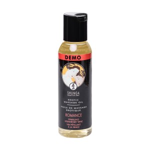 Возбуждающее массажное масло Shunga Romance Sparkling Клубника с шампанским 60 мл 