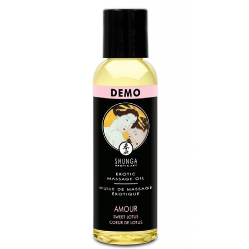 Возбуждающее массажное масло Shunga Amour с ароматом лотоса 60 мл