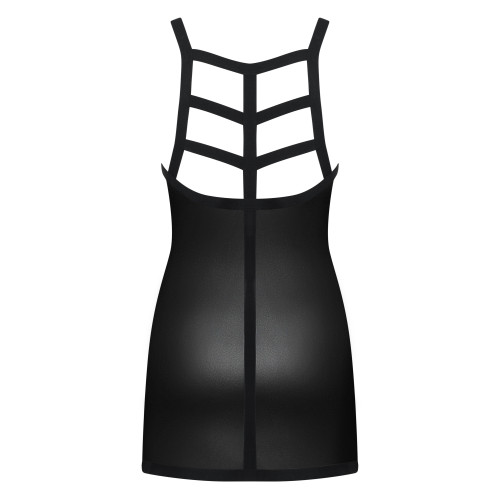 Сорочка и трусики-стринги из материала Wet Look Leatheria L/XL
