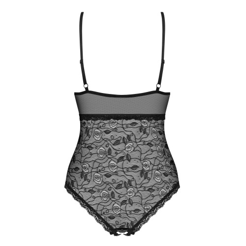 Элегантное прозрачное боди с доступом 818-TED-1 S/M