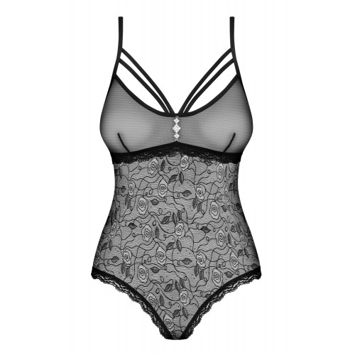 Элегантное прозрачное боди с доступом L/XL