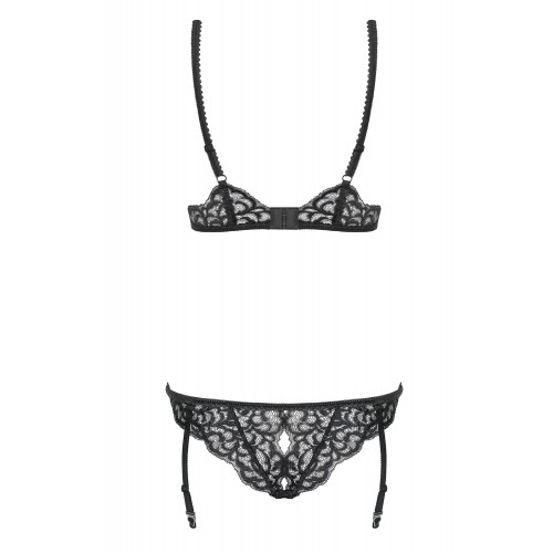 Интригующее черное боди с доступом Laluna, L/XL