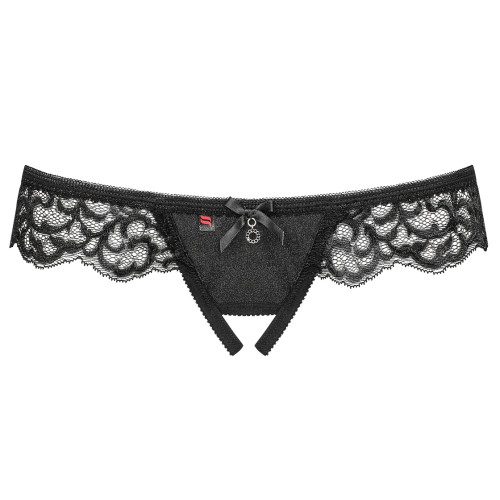 Черные трусики с доступом Laluna, L/XL