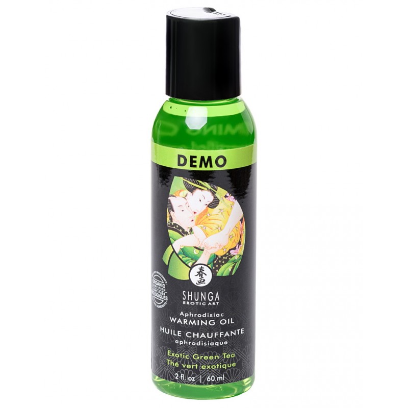 Расслабляющее съедобное массажное масло Shunga Organica Exotic с зеленым чаем 60 мл