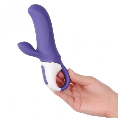 DEMO Фиолетовый вибратор Satisfyer Vibes Magic Bunny для точки G с клиторальным стимулятором