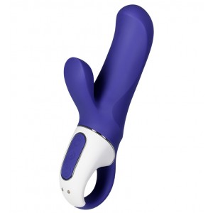 DEMO Фиолетовый вибратор Satisfyer Vibes Magic Bunny для точки G с клиторальным стимулятором