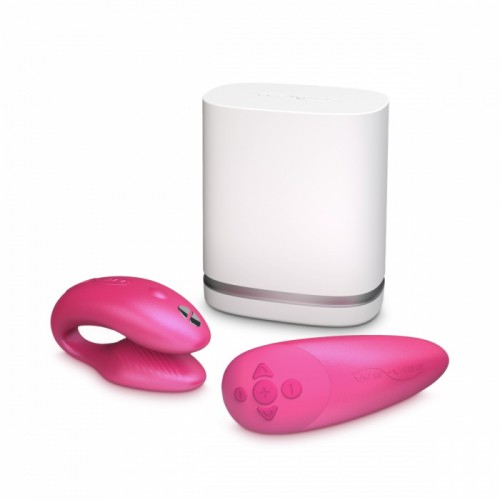 DEMO We-Vibe Chorus Розовый Вибратор для двоих с дистанционным пультом