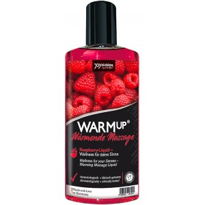 Съедобный разогревающий массажный гель Warm up Raspberry Joy Division малина, 150 мл