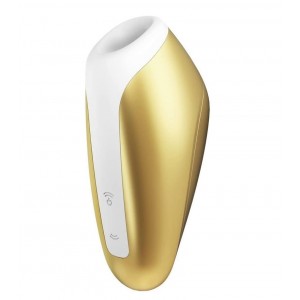 Вакуумно-волновой стимулятор клитора Satisfyer Love Breeze золотой (иной угол)