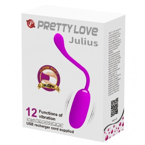 Перезаряжаемое виброяйцо Pretty Love Julius фиолетовое