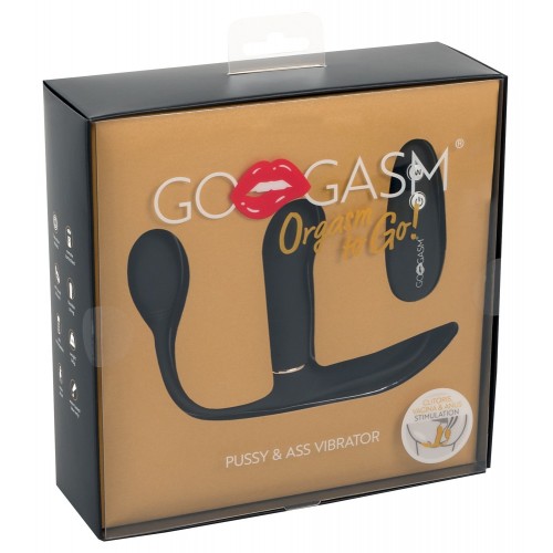 Вибратор с тройной стимуляцией на дистанционном управлении Go Gasm Pussy & Ass
