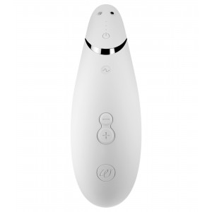 Бесконтактный вакуумно-волновой стимулятор клитора Womanizer Premium белый (иной угол)