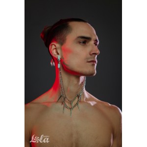 Зажимы на соски с шипами Party Hard Spiky (иной угол)