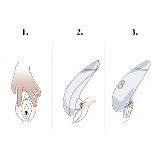 Бесконтактный вакуумно-волновой стимулятор клитора Womanizer Pro 40 (иной угол)