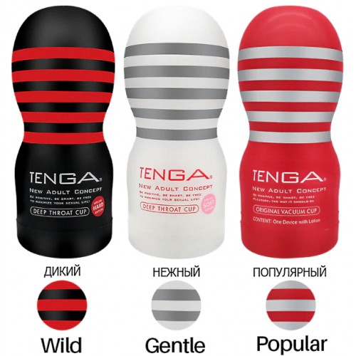 Мастурбатор с эффектом глубокой глотки Tenga Deep Throat Cup Hard