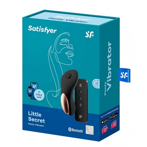 Клиторальный вибростимулятор с дистанционным управлением Satisfyer Little Secret черный