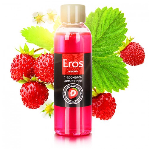 Масло для массажа Eros Exotic с ароматом земляники 75 мл