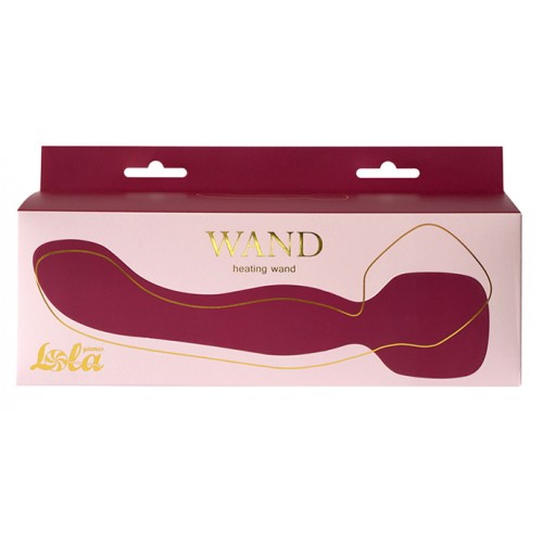 Двусторонний вибромассажер с подогревом Heating Wand Red