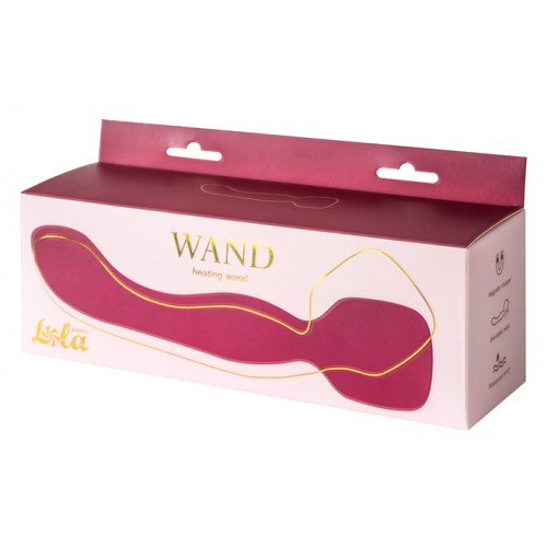 Двусторонний вибромассажер с подогревом Heating Wand Red