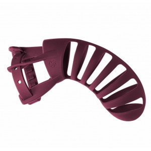 Силиконовый пояс верности Party Hard бордовый (иной угол)