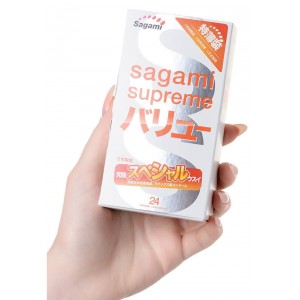 Презервативы ультратонкие Sagami Xtreme 24 шт (иной угол)