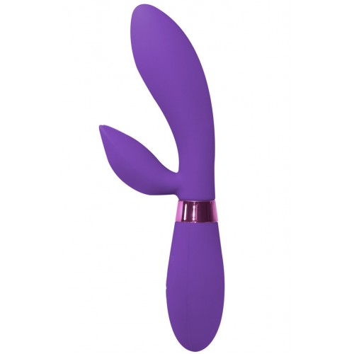 Вибратор с клиторальным стимулятором Indeep Leyla Purple