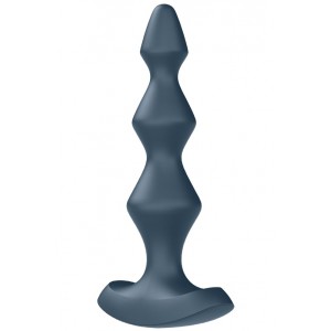 Анальная виброелочка Lolli Plug 1 Satisfyer серая (иной угол)