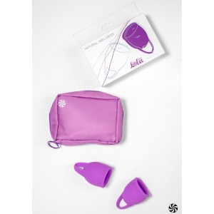 Набор менструальных чаш Natural Wellness Tulip Pink (иной угол)