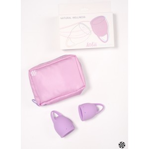 Набор менструальных чаш Natural Wellness Orchid Lavander (иной угол)