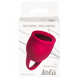 Менструальная чаша Natural Wellness Peony Wine Red 15 мл (иной угол)